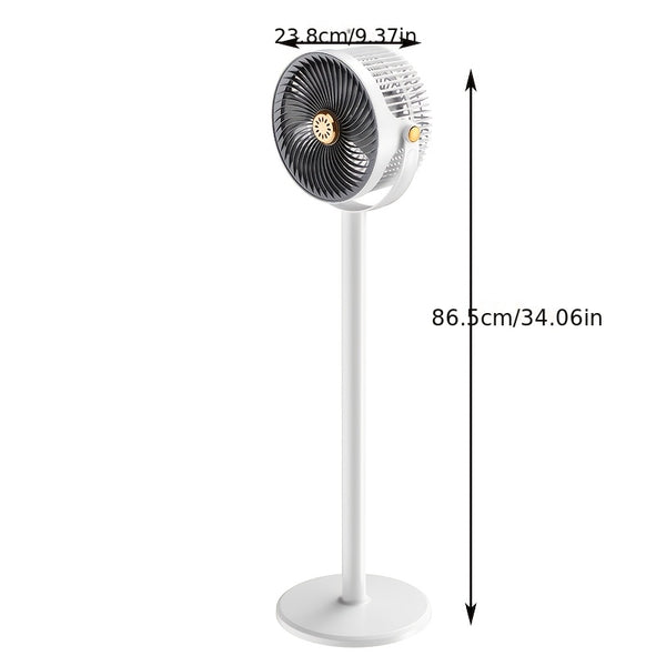 Simple Household Floor Standing Fan \u002F Circulating Fan \u002F 4 Height Adjustment Types