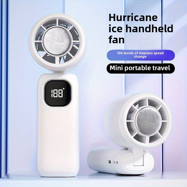 1pc of The 2025 New Model Handheld High-Speed Turbo Fan, Portable, Foldable