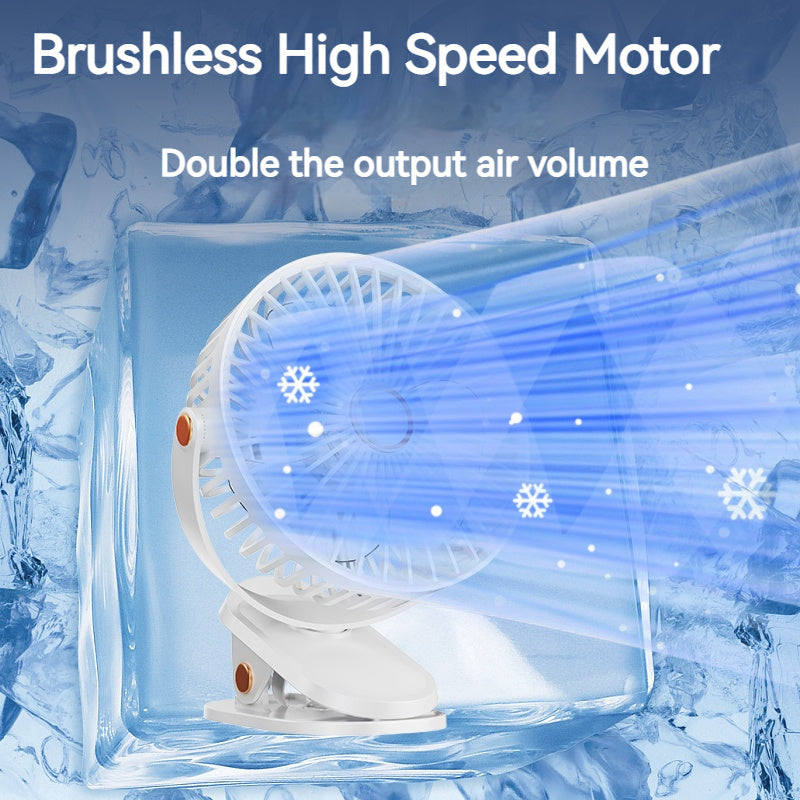 Silent Portable Fan ABUDODO Silent Mini Portable Desk Fan | 4 Colors, USB Rechargeable