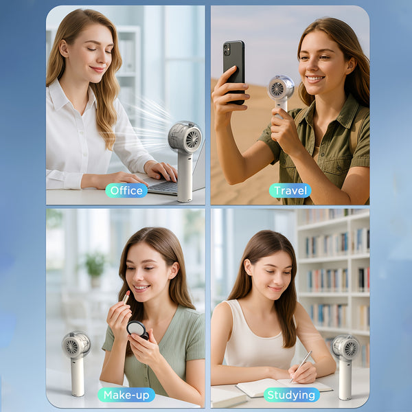 Portable Handheld Fan, Powerful Hand Held Mini Fan