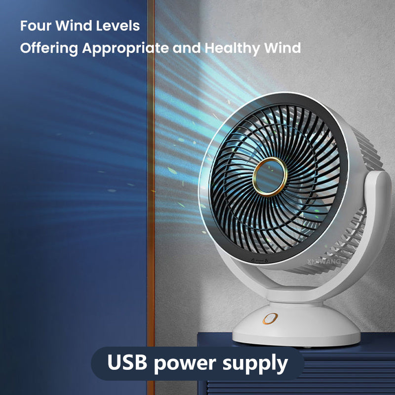 Portable, GICOOK Fan Quiet, Portable GICOOK USB Desk Fan | High-Velocity Air Circulation for Home