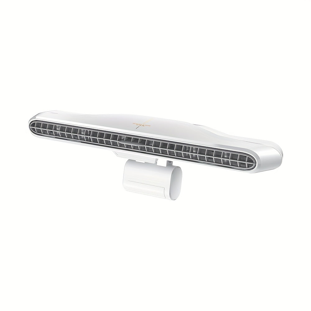 KINYILO Computer Monitor Hanging Fan - 3-Speed Adjustable, Ergonomic Design