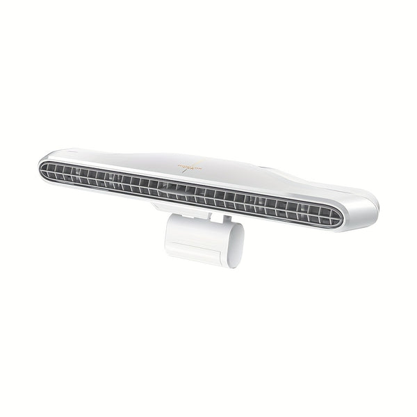 KINYILO Computer Monitor Hanging Fan - 3-Speed Adjustable, Ergonomic Design