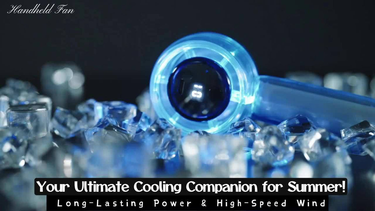1pc Portable Transparent Mini Handheld Fan - USB Rechargeable
