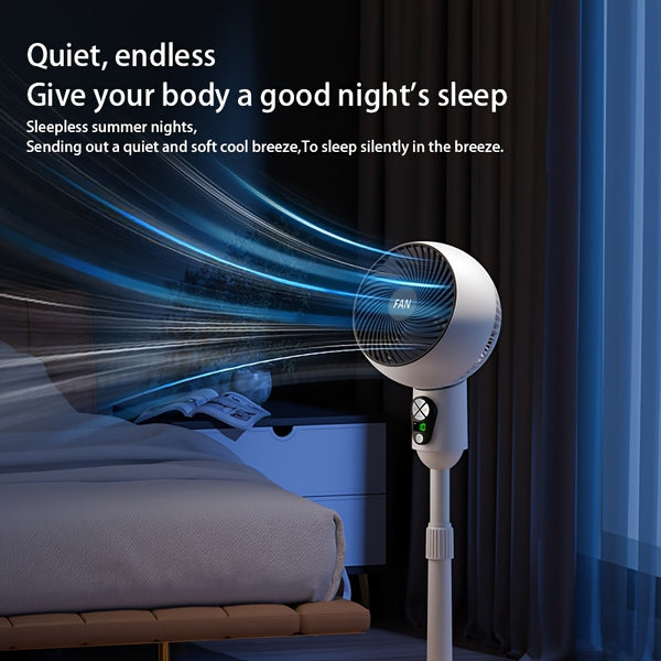 1pc Air Circulation Fan Floor Fan | USB Plug-in | Electric Fan | Circulating Fan | Vertical Electric Fan