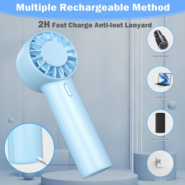 Mini Portable Fan - Small Fan, 0.18lb Personal Fan For Travel, Camping, Home