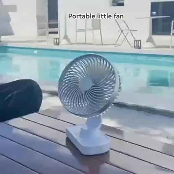 Portable Table Fan 4-Speed Portable Oscillating Table Fan | USB Powered