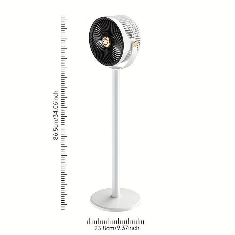 Adjustable high and low fans,5-speed wind speed, Type-C charging interface