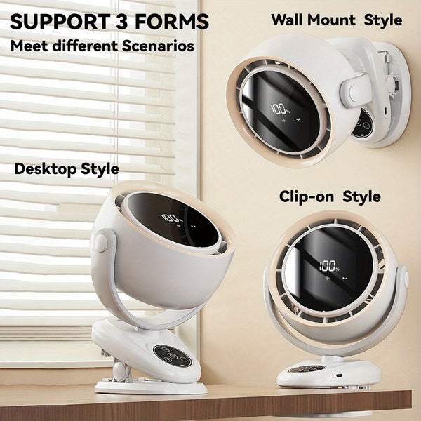 USB-Powered Desktop Fan USB-Powered Desktop Fan with 360° Air Circulation