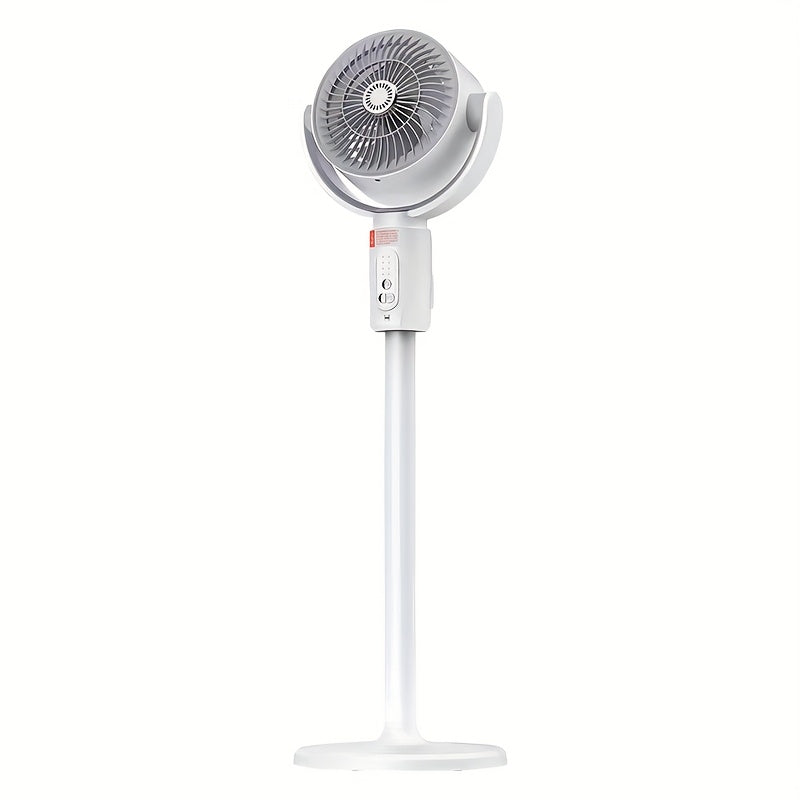 2-in-1 High-Power Standing\u002FDesk  with Remote Control, 360° Circulating Wind & Quiet Operation