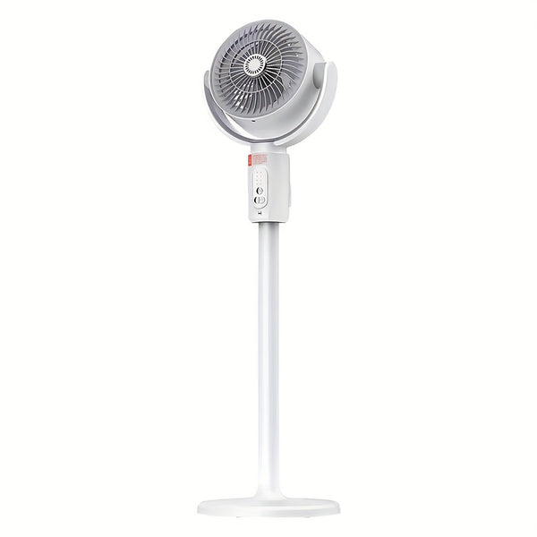 2-in-1 High-Power Standing\u002FDesk  with Remote Control, 360° Circulating Wind & Quiet Operation