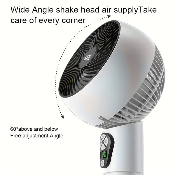 1pc Air Circulation Fan Floor Fan | USB Plug-in | Electric Fan | Circulating Fan | Vertical Electric Fan