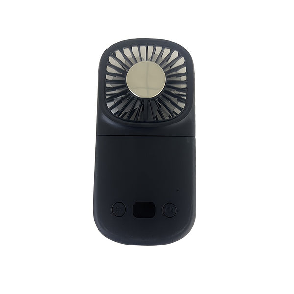 Portable Handheld Fan with Digital Display - Foldable Mini Desk Fan for Indoor & Outdoor Use