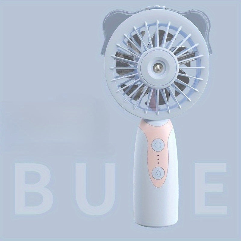 Handheld spray small fan, gift portable water replenishment and cooling electric fan
