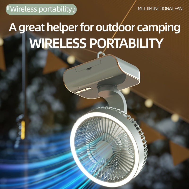 Sleek High-End Intelligent Desktop Fan with Multifunctional Lamp