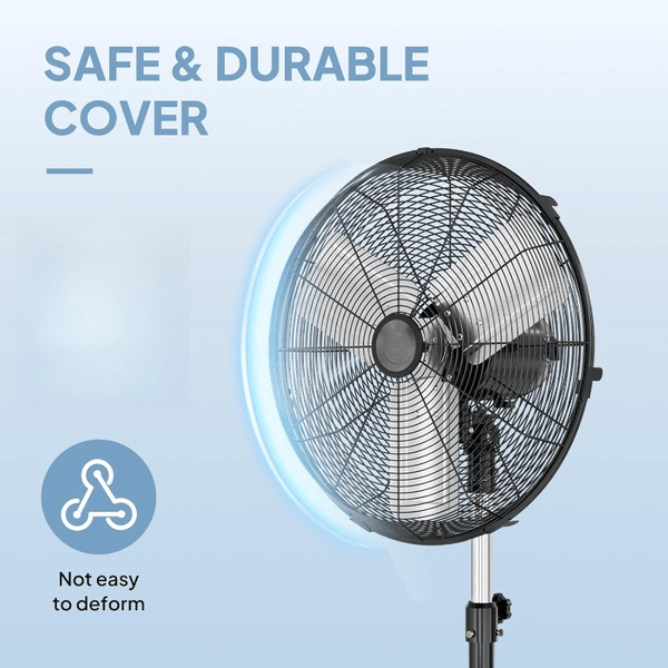 30''\u002F20'' Standing Fan, High Velocity Pedestal Fan with One-touch Oscillating Function