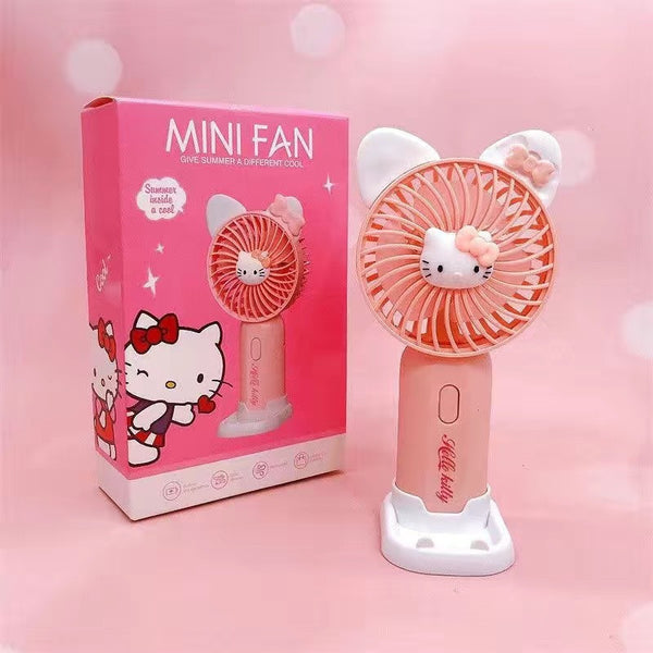 Sanrio for hello kitty Mini Fan - Portable Handheld Cooling Fan with Cute Cartoon Design