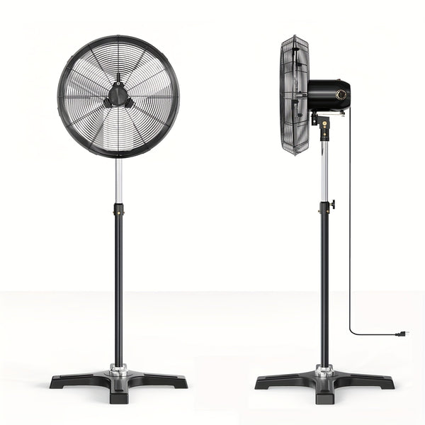 16\u002F18-Inch Pedestal Stand Fan - Quiet 3-Speed Operation, Adjustable Tilt And Height