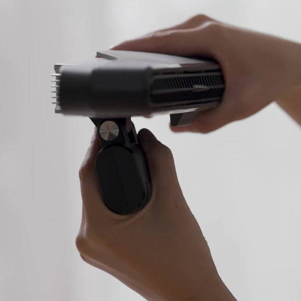 KINYILO Computer Monitor Hanging Fan - 3-Speed Adjustable, Ergonomic Design