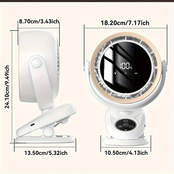 USB-Powered Desktop Fan USB-Powered Desktop Fan with 360° Air Circulation