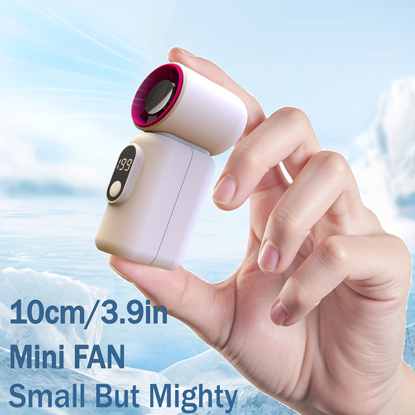 3000mAh Portable Handheld Mini Fan - 30% Longer Battery Life