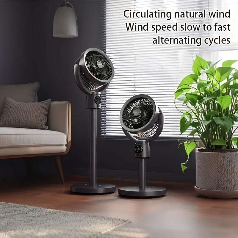 Adjustable USB Fan 5-Speed Adjustable, Extendable USB Plug-in Air Circulation Fan with Timer