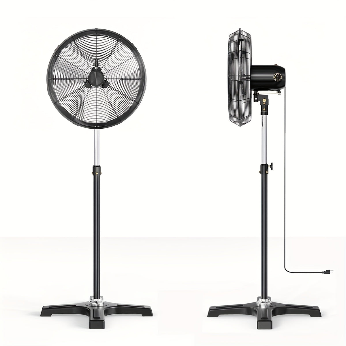 16\u002F18-Inch Pedestal Stand Fan - Quiet 3-Speed Operation, Adjustable Tilt And Height